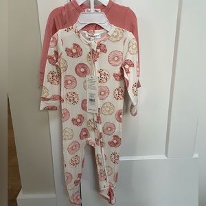 2 pc - Bamboo Zippered Footie PJ’s